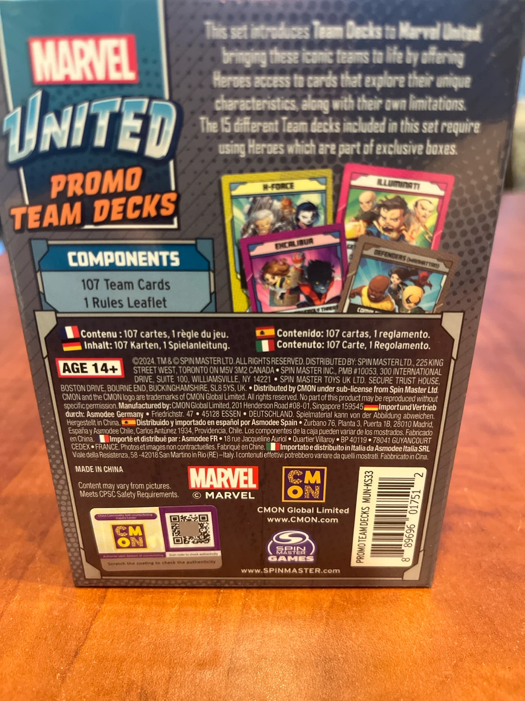 Marvel United Promo Team Decks - photo 2