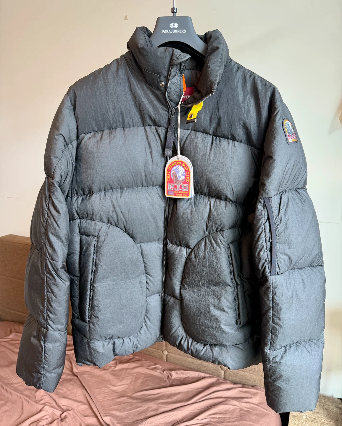 Brand New Black Parajumpers Yari Down Jacket Black XL
