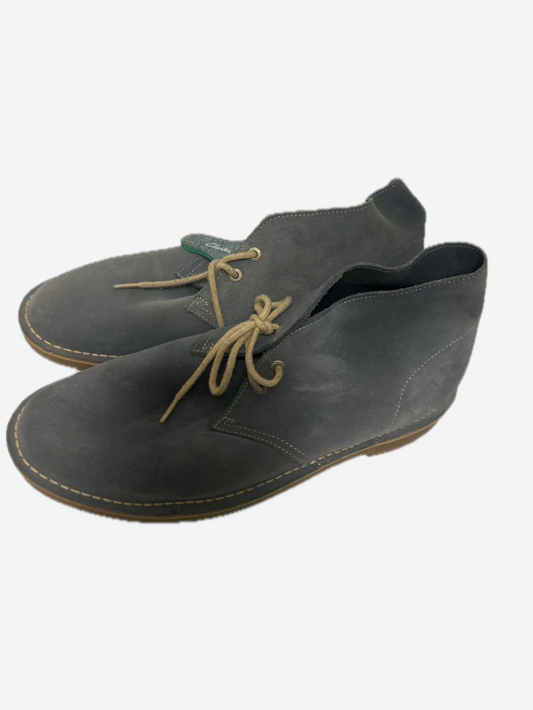 Clarks Blue Suede Desert Boots