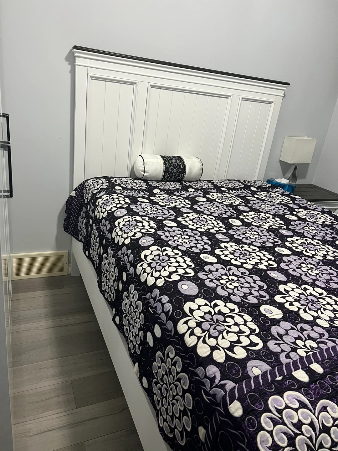 White Headboard including mattress