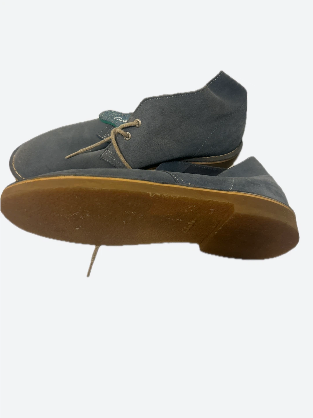 Clarks Blue Suede Desert Boots - photo 2