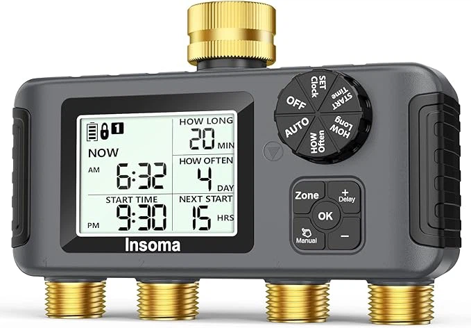 Insoma 4-Outlet Garden Water Timer - photo 2