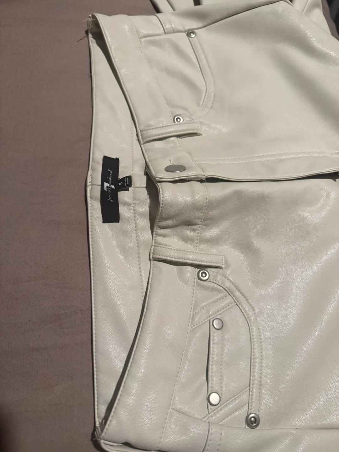 🏈 7 For All Mankind Faux Leather Pants - photo 3