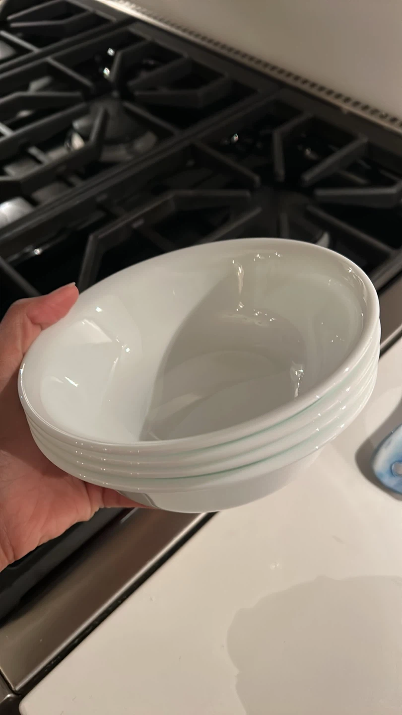 Corelle White Dinner + Side Plates + bowls (set of 4) - photo 4