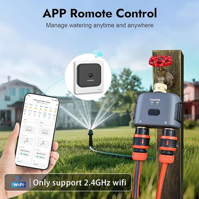 Insoma WiFi Dual Water Timer SGW02MB - photo 2