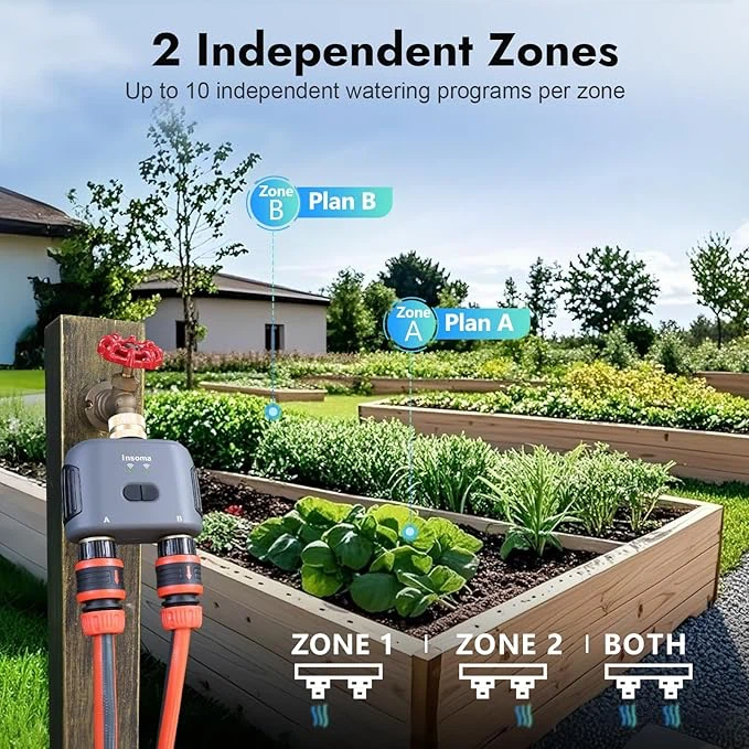 Insoma WiFi Dual Water Timer SGW02MB - photo 4
