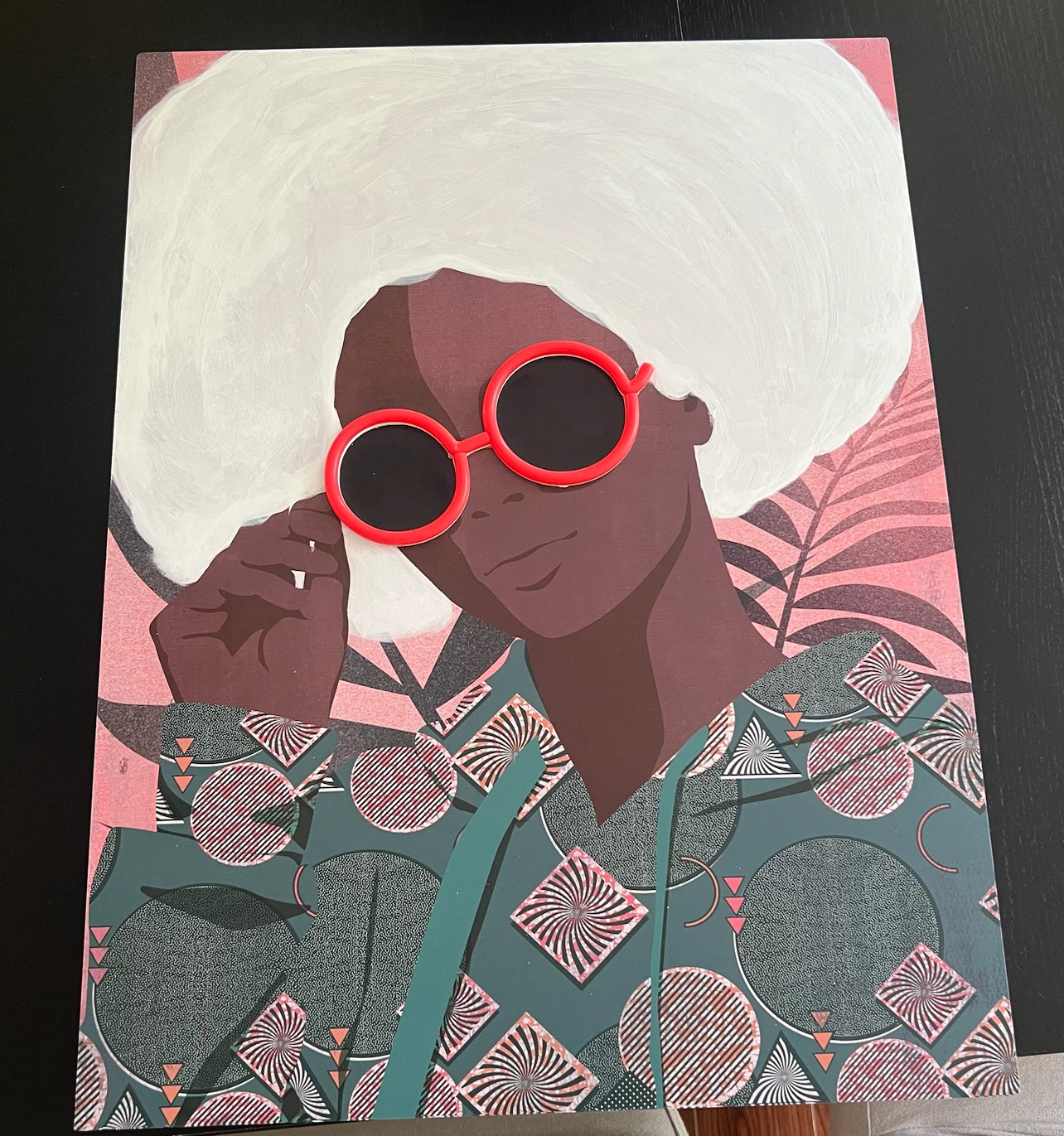 Wall Art with 3D Sunglasses