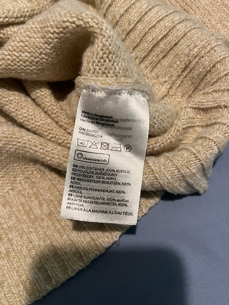 H&M Divided Beige Knit Sweater - photo 3
