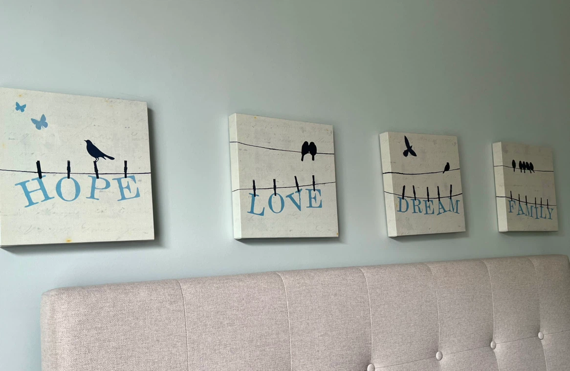 Set of 4 Word Theme Canvas Wall Art - photo 2