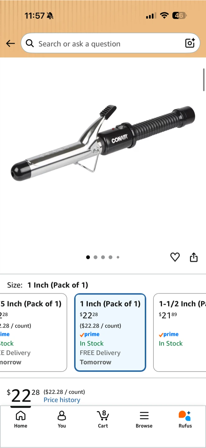 Conair 1 Inch Curling Iron