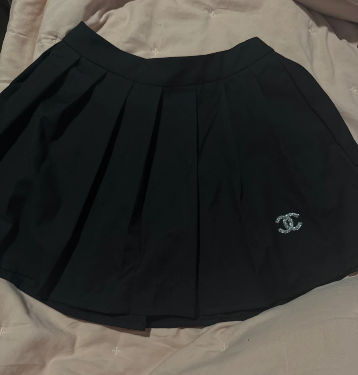 Chanel Pleated Skirt Black