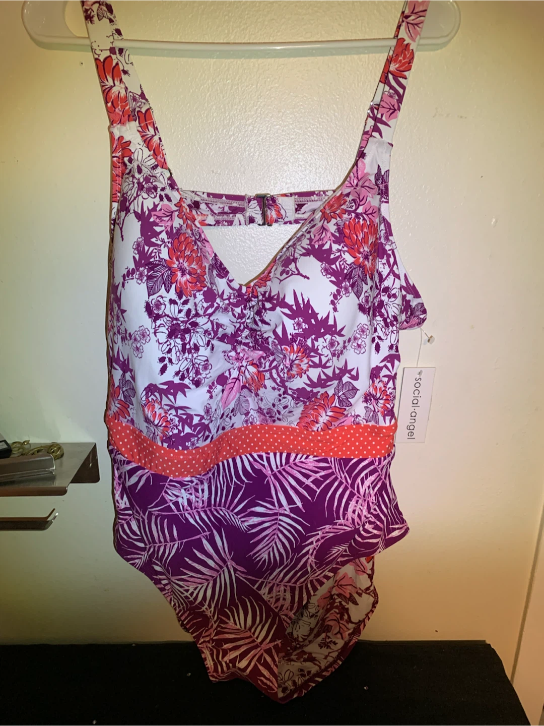 🏈 Social Angel One-Piece Swimsuit 3X New - photo 5