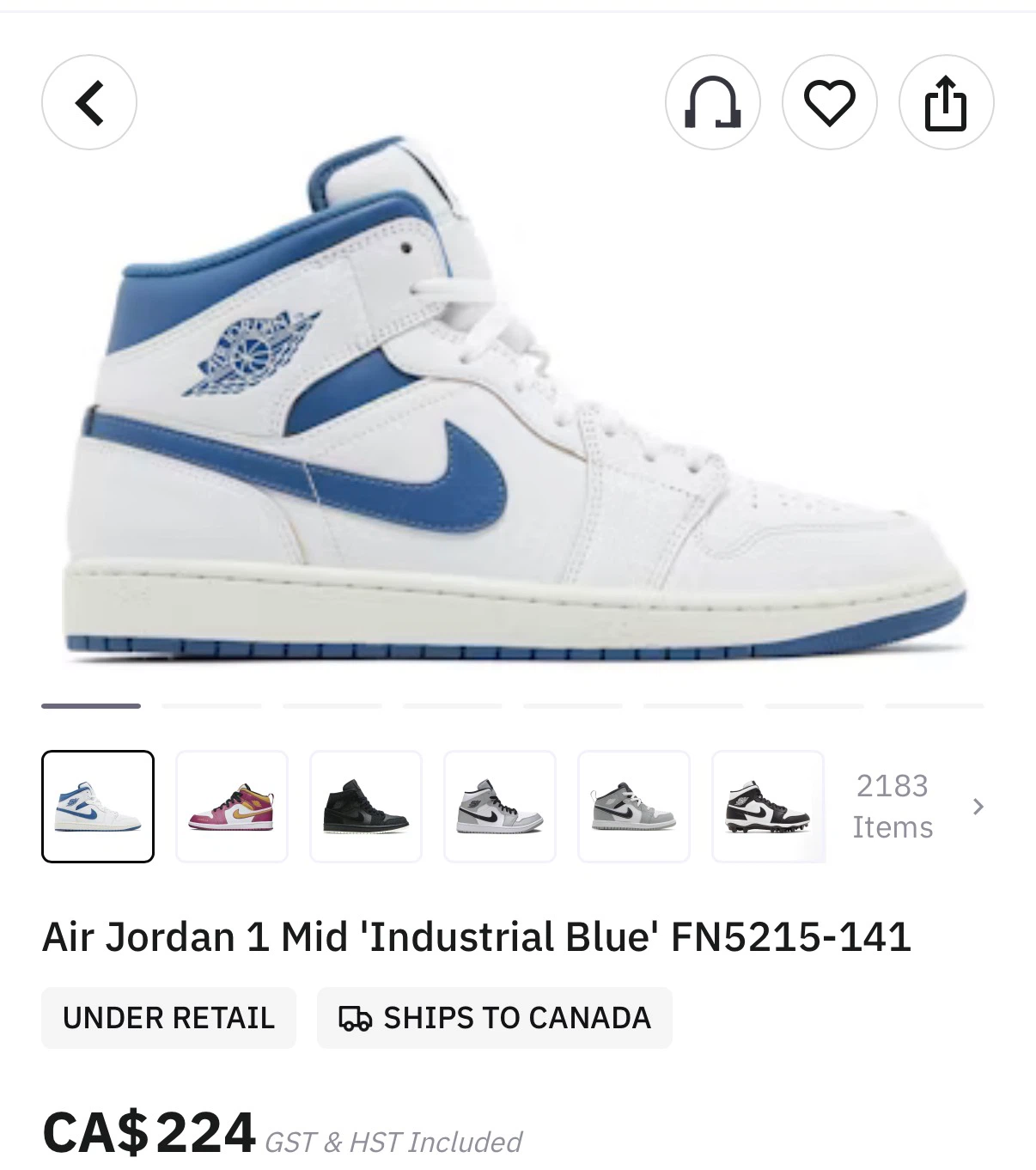 Nike Air Jordan 1 Mid SE - 7,5W / 6Y - photo 5