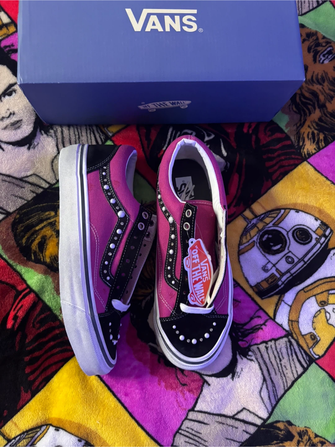Vans Old Skool Studded Sneakers Pearlized - photo 3