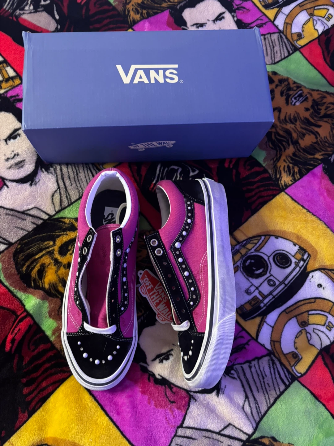 Vans Old Skool Studded Sneakers Pearlized - photo 4