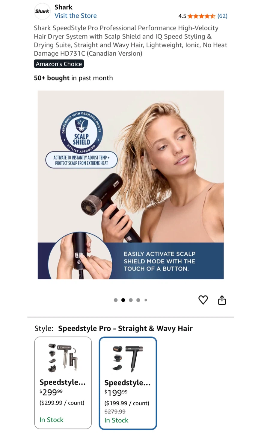 Shark SpeedStyle Pro Hair Dryer System - photo 2