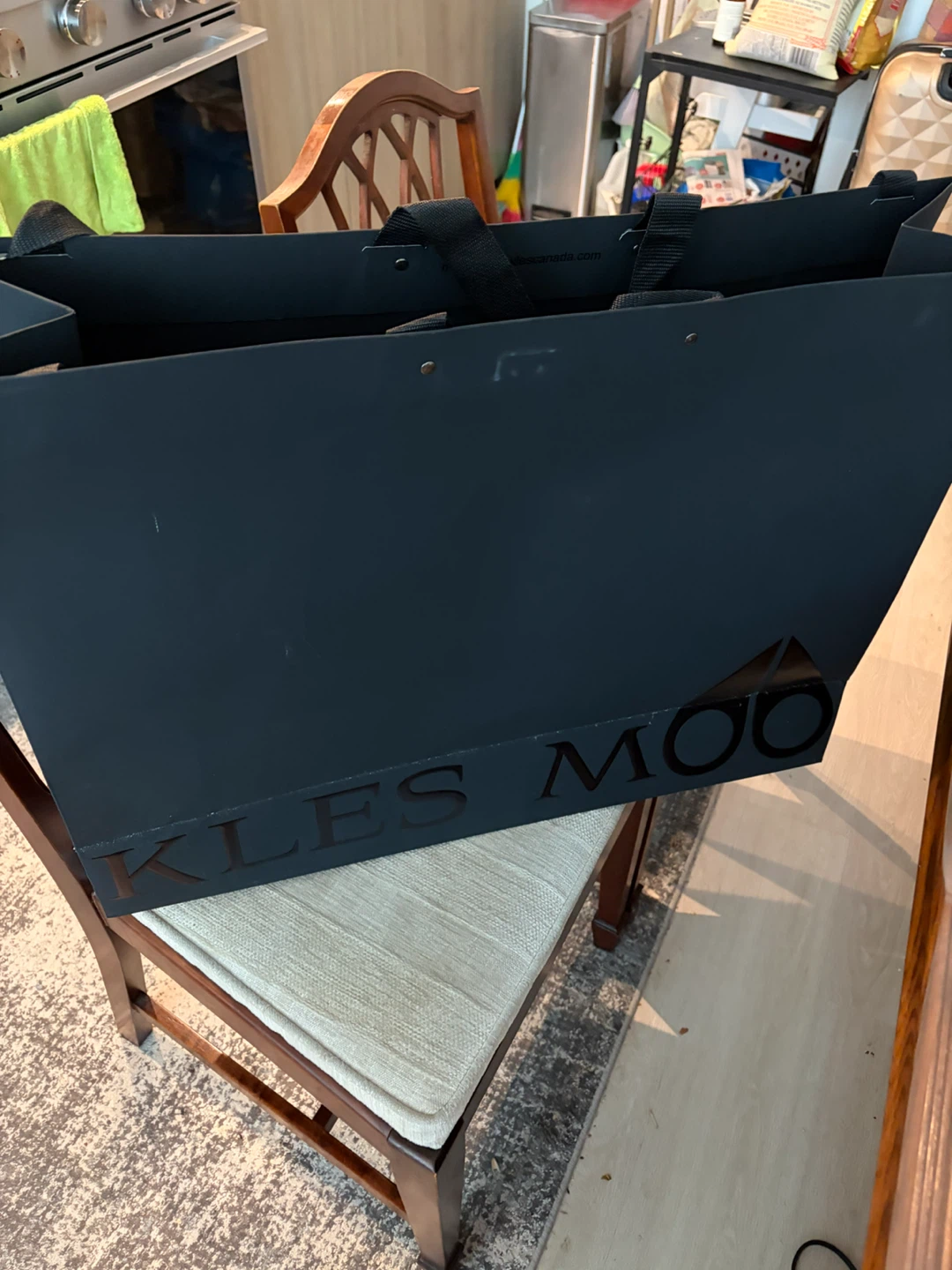 Large Black Kles Moo Reusable Shopping Bag - photo 2