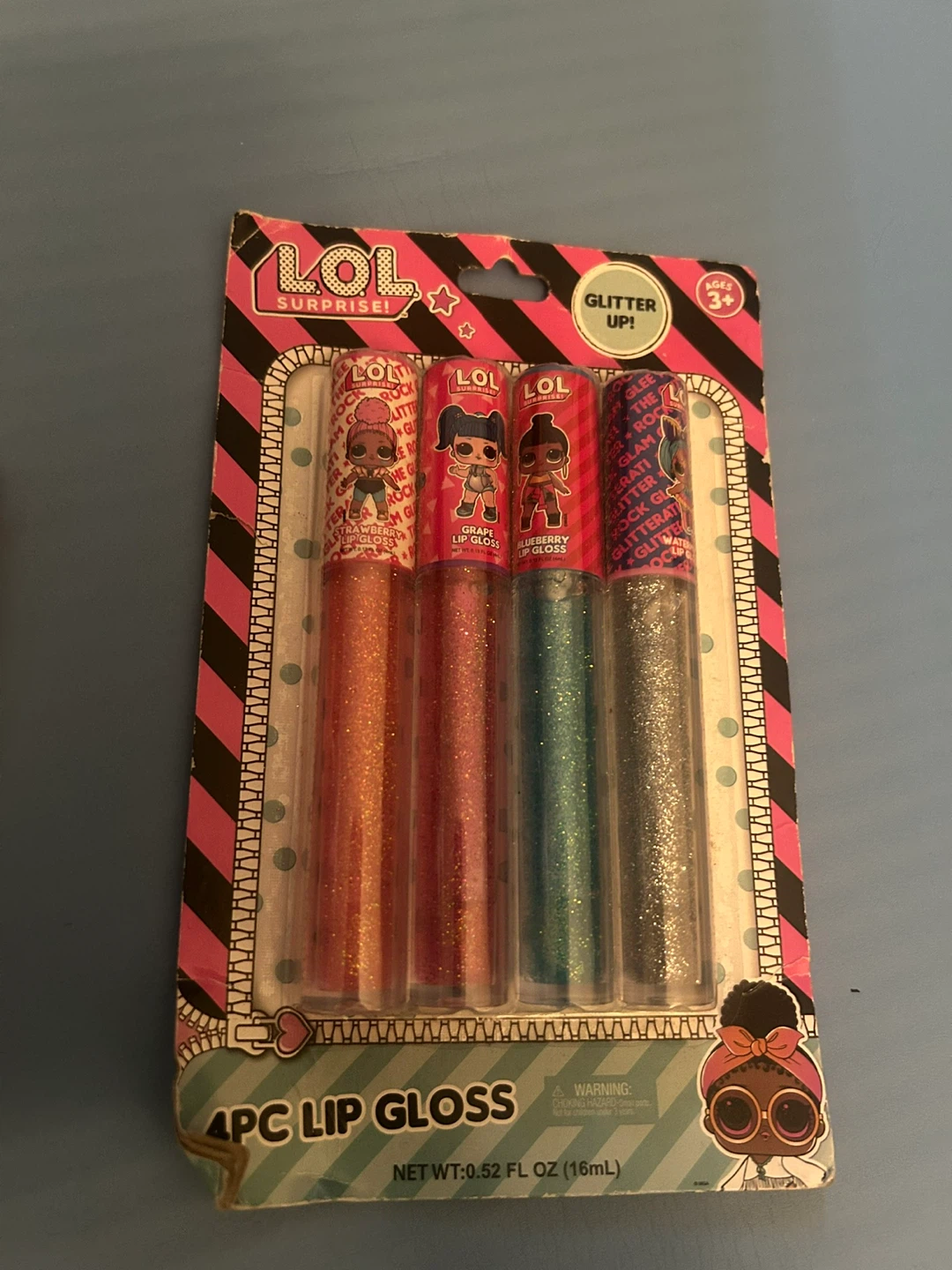 LOL Surprise 4pc Glitter Lip Gloss 🏈 Set