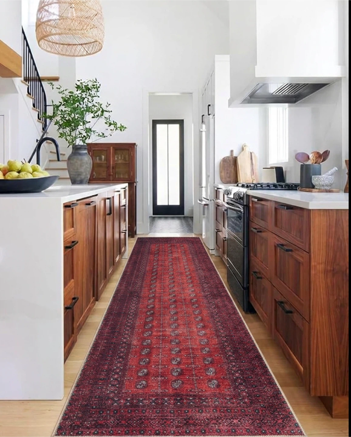 2'6" x 10' Keen Home Design Vintage Washable Runner Rug