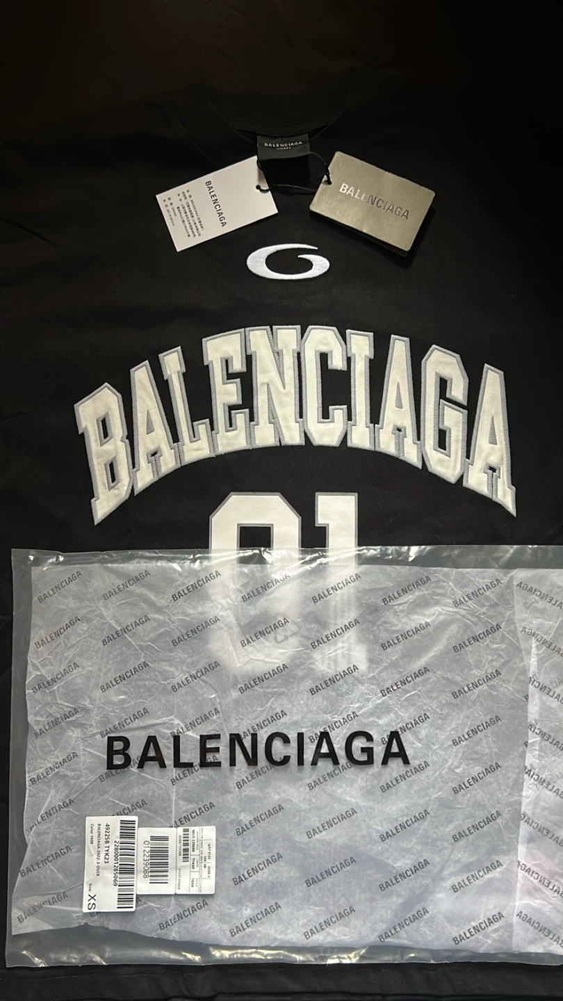 Balenciaga 01 Long Sleeve Shirt - Black - Size XS - photo 3