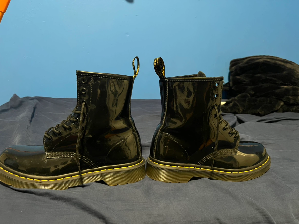 Dr. Martens 1460W Patent Boots Black - photo 4
