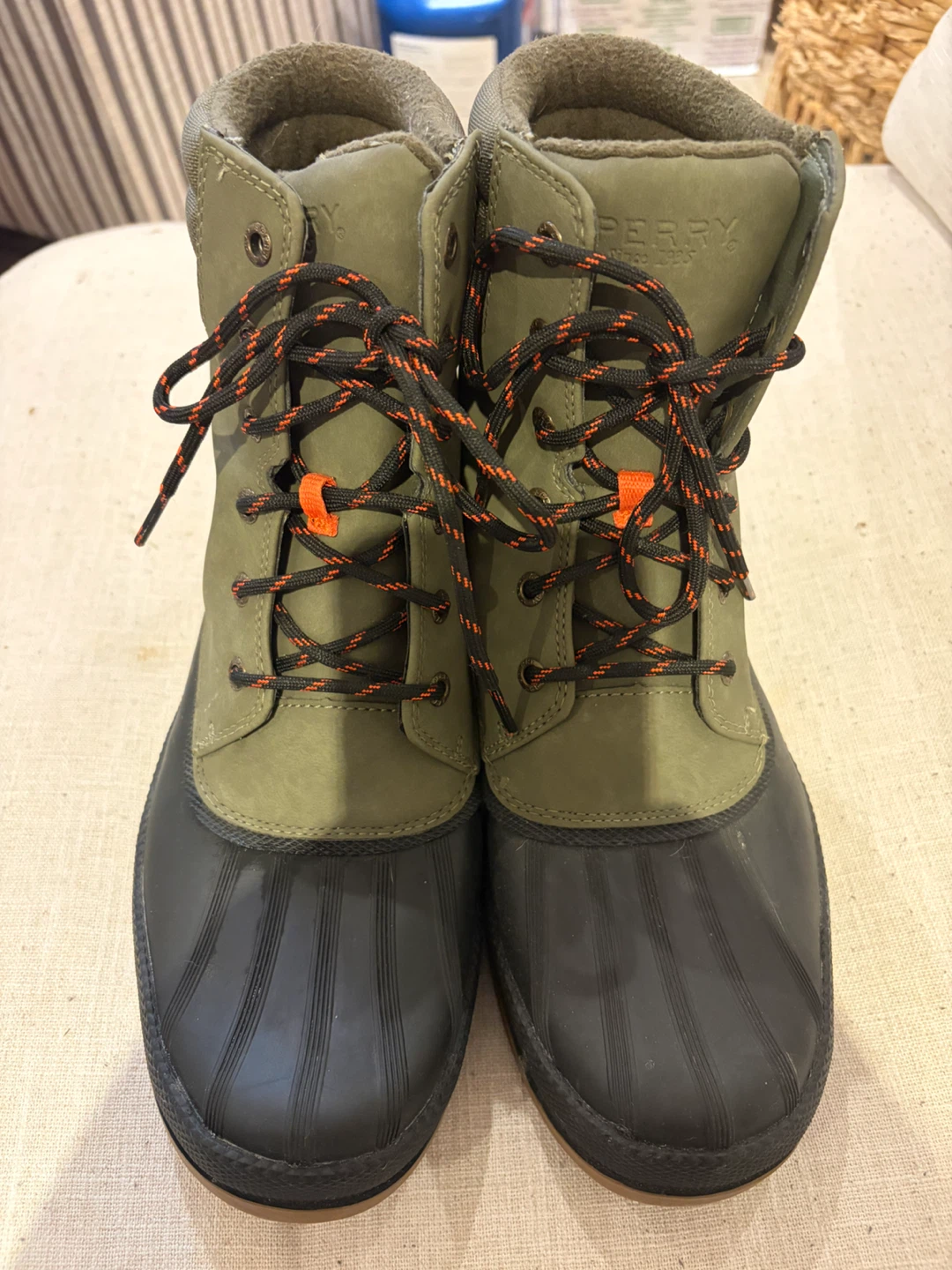 Sperry Saltwater Duck Boots Green