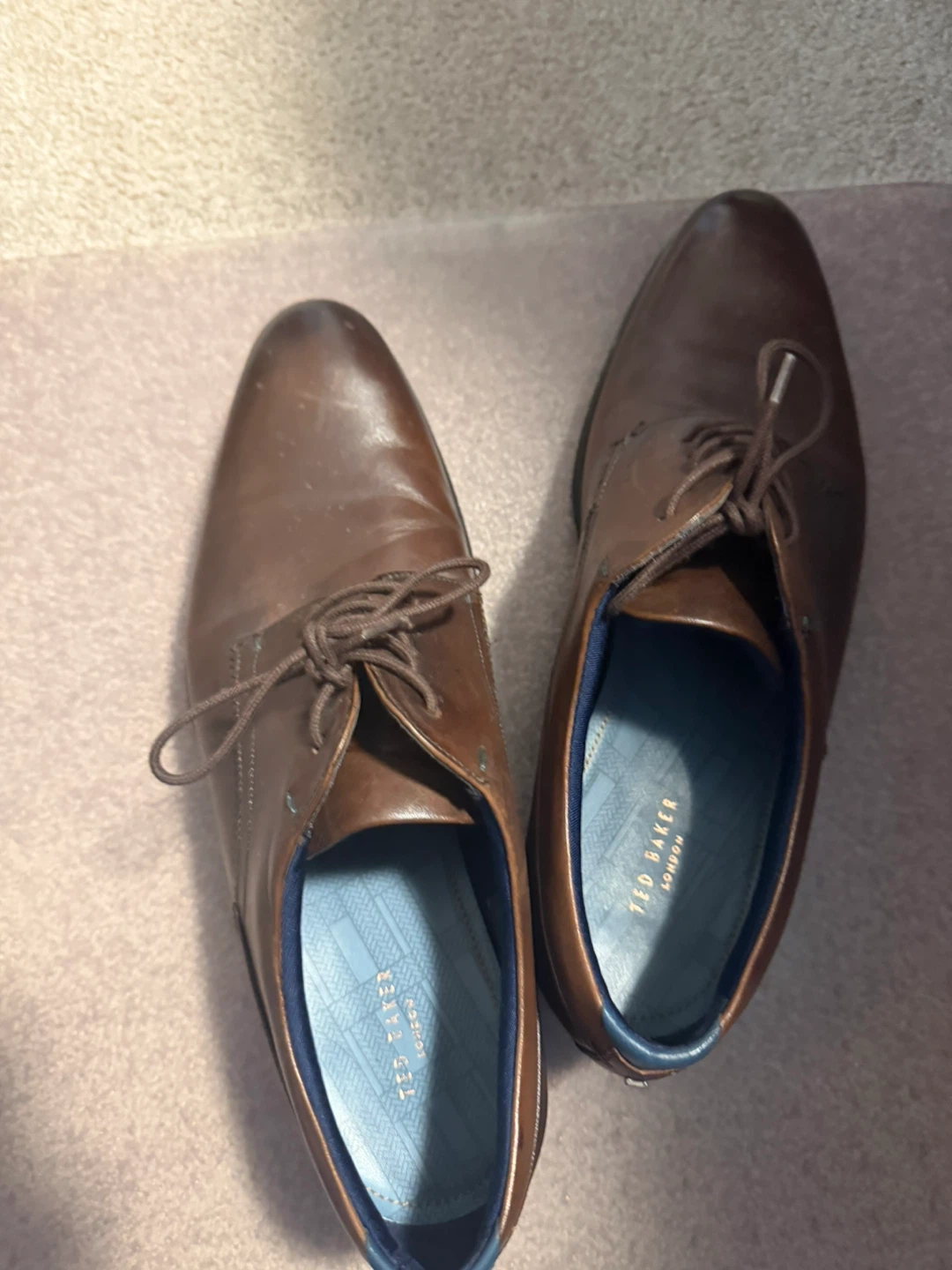 Ted Baker Vattal Brown Leather Shoes