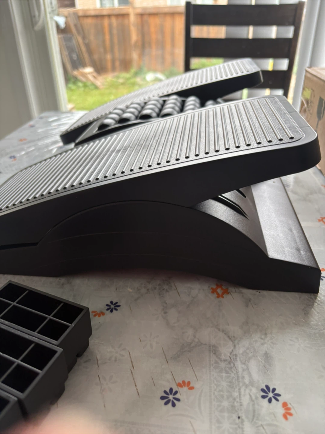 New Adjustable Ergonomic Footrest with Massage Rollers - photo 5