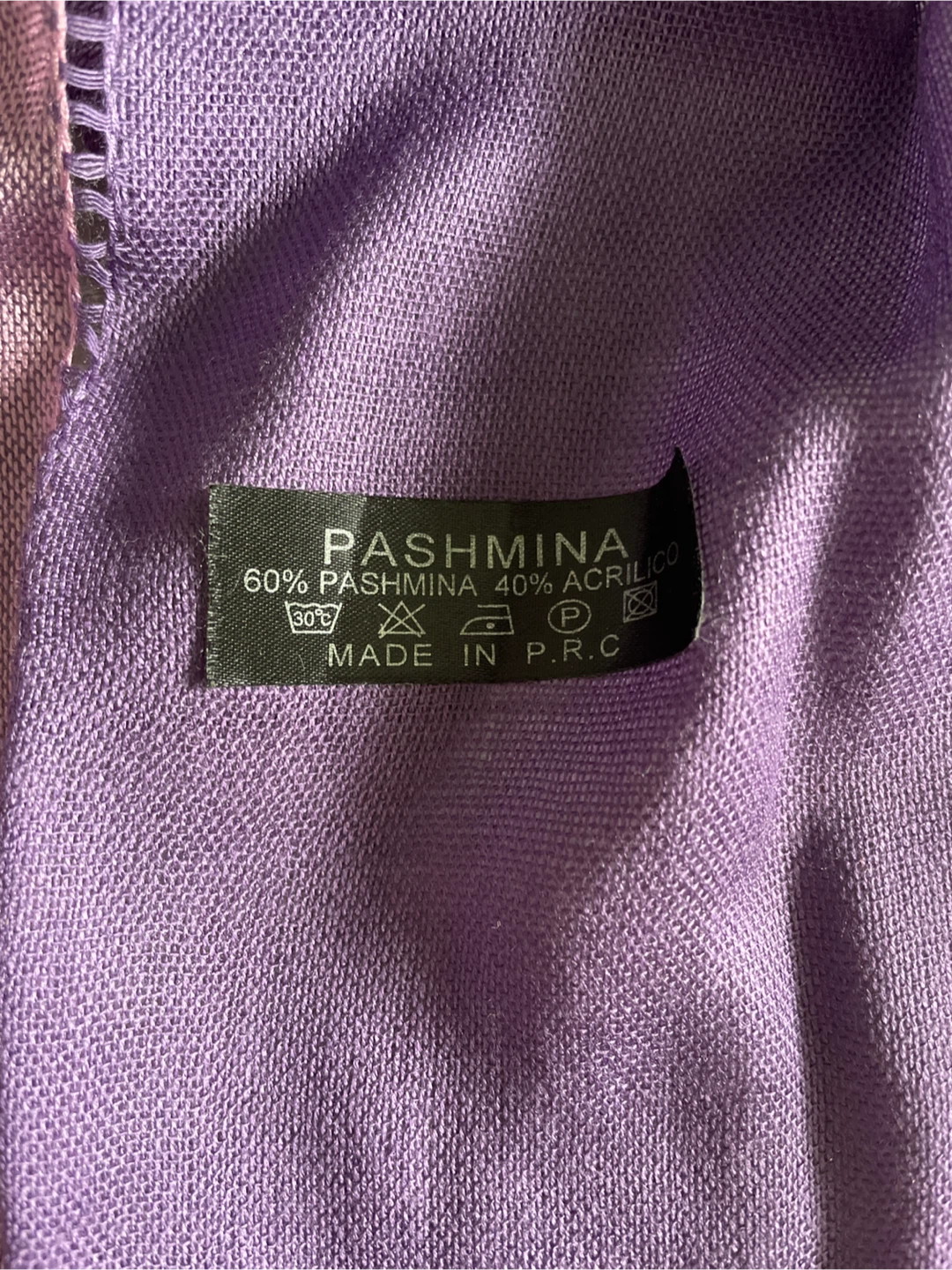 🏈 Purple Pashmina Scarf - photo 2