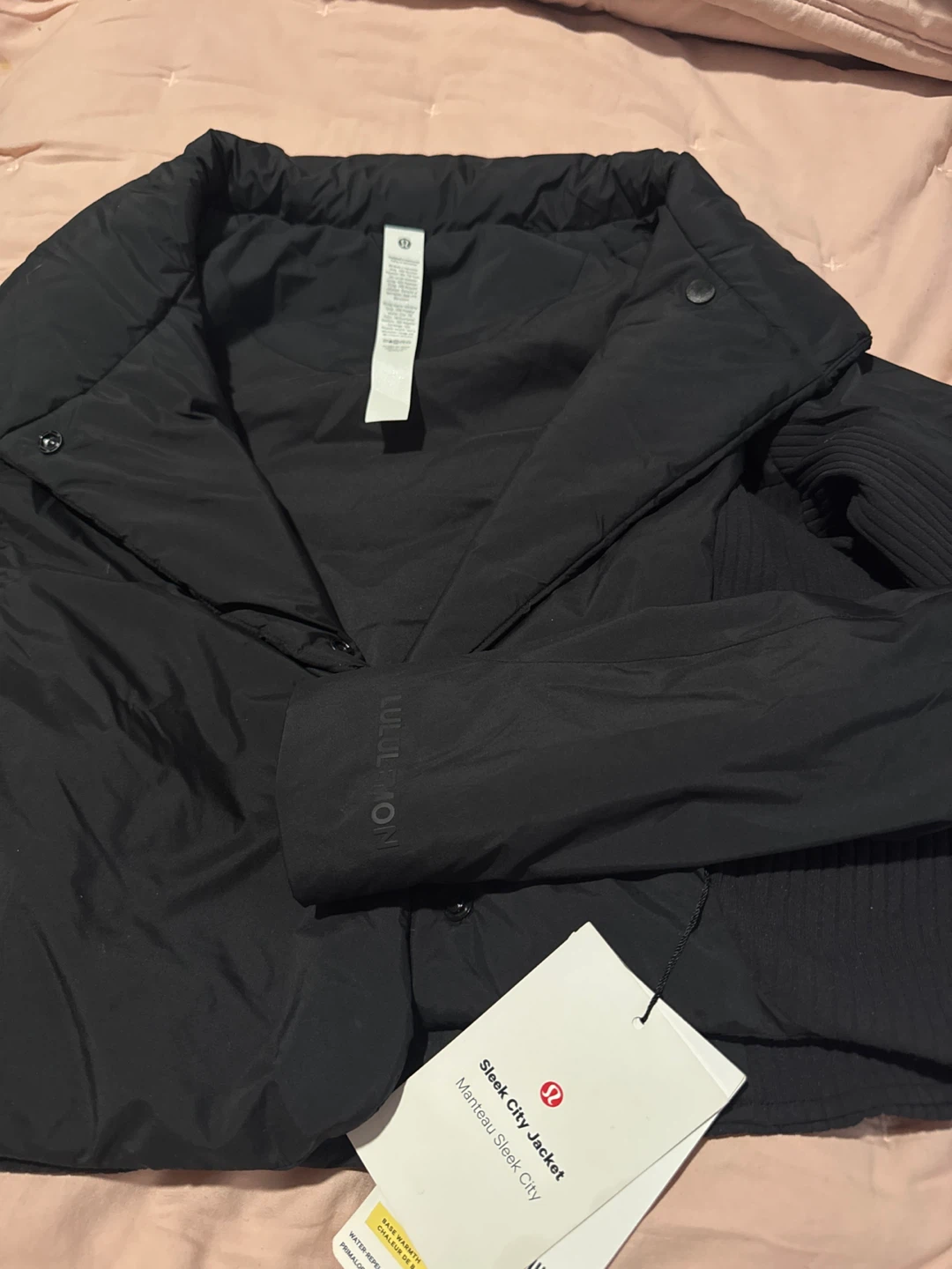 Lululemon Sleek City Jacket, Black, Size 2