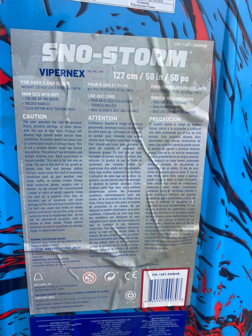 Sno-Storm Vipernex Snow Sled - photo 3