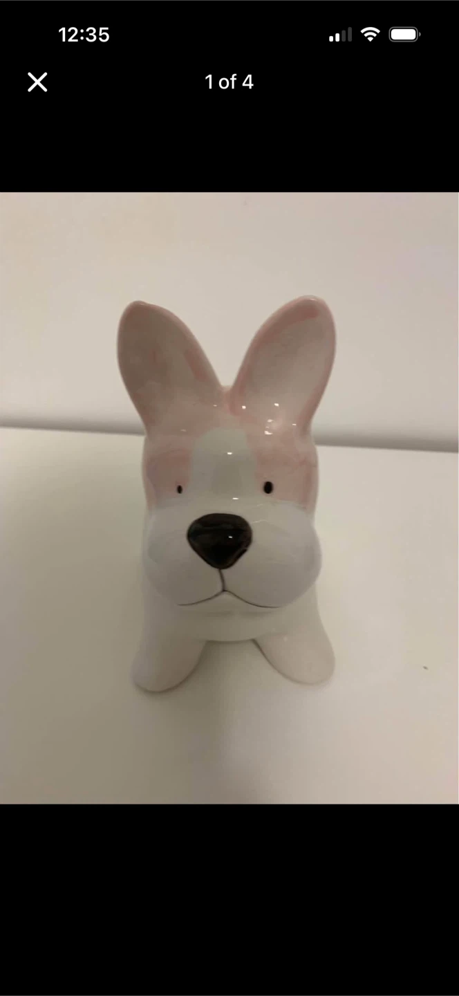 Ceramic Dog Piggy Bank