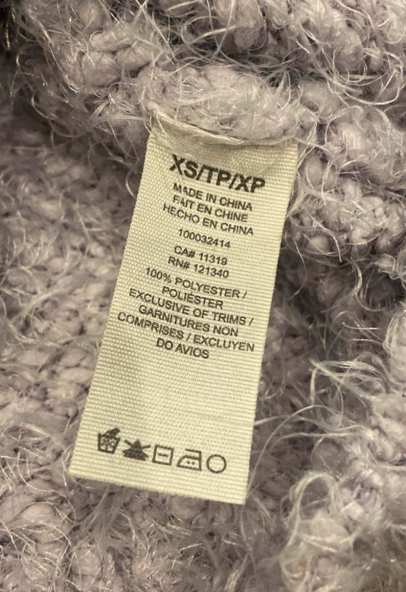 🏈 Ladies Cropped Eyelash Sweater XS - Garage Clothing 🏈 - photo 5