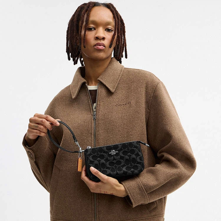 Coach Signature Monogram DENIM BLACK Handbag ( coach nolita 19) - photo 3