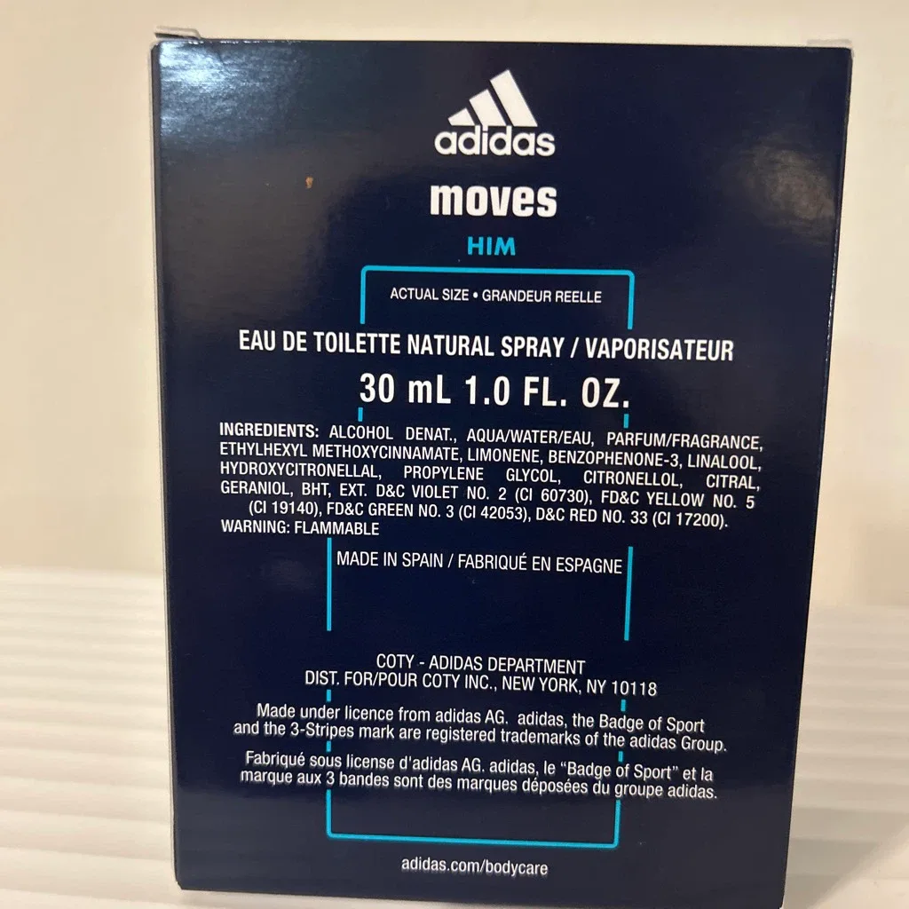 Adidas Moves Him 🏈 Eau de Toilette 30ml - photo 2