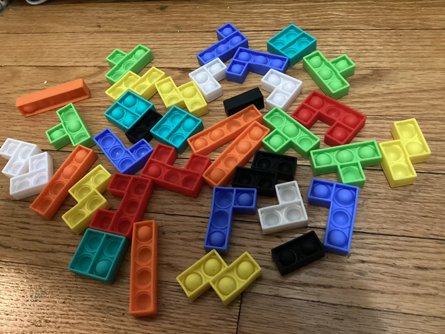 🏈 Tetris Shape Pop-It Fidget Toy Set