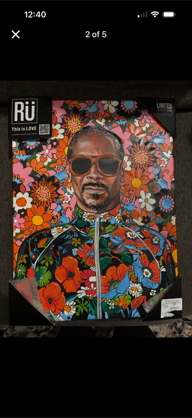 Limited Edition Snoop Dogg Canvas Art by Heather Perry