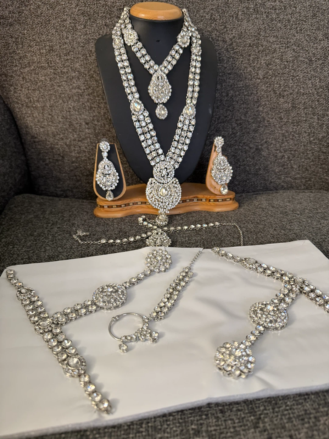 silver bridal set  120