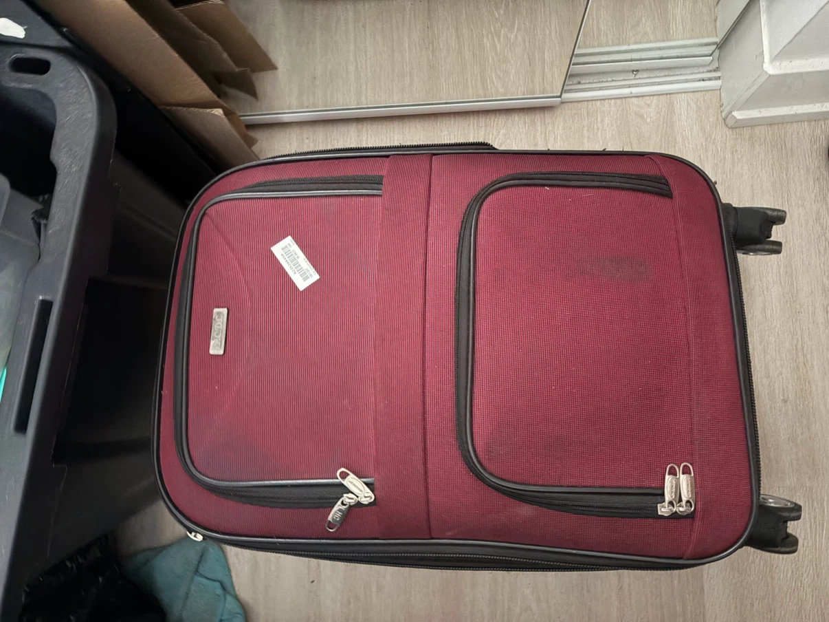 HCDL Burgundy Rolling Carry-on Suitcase