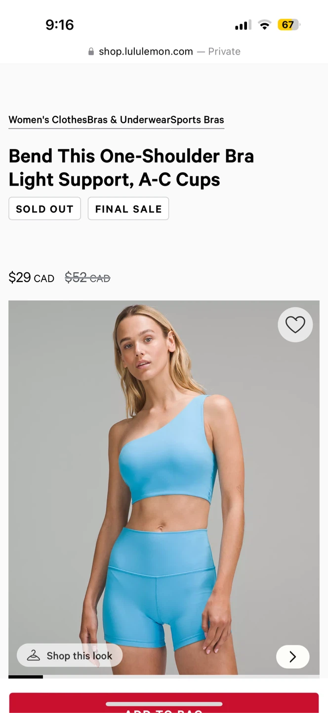 Lululemon One-Shoulder Bra 🏈 - photo 4