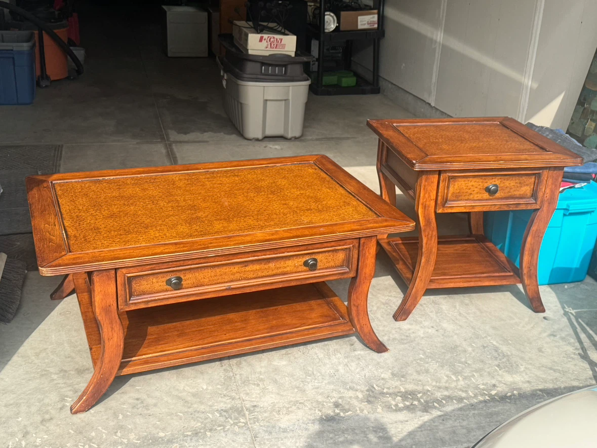 Wooden Coffee & End Table Set