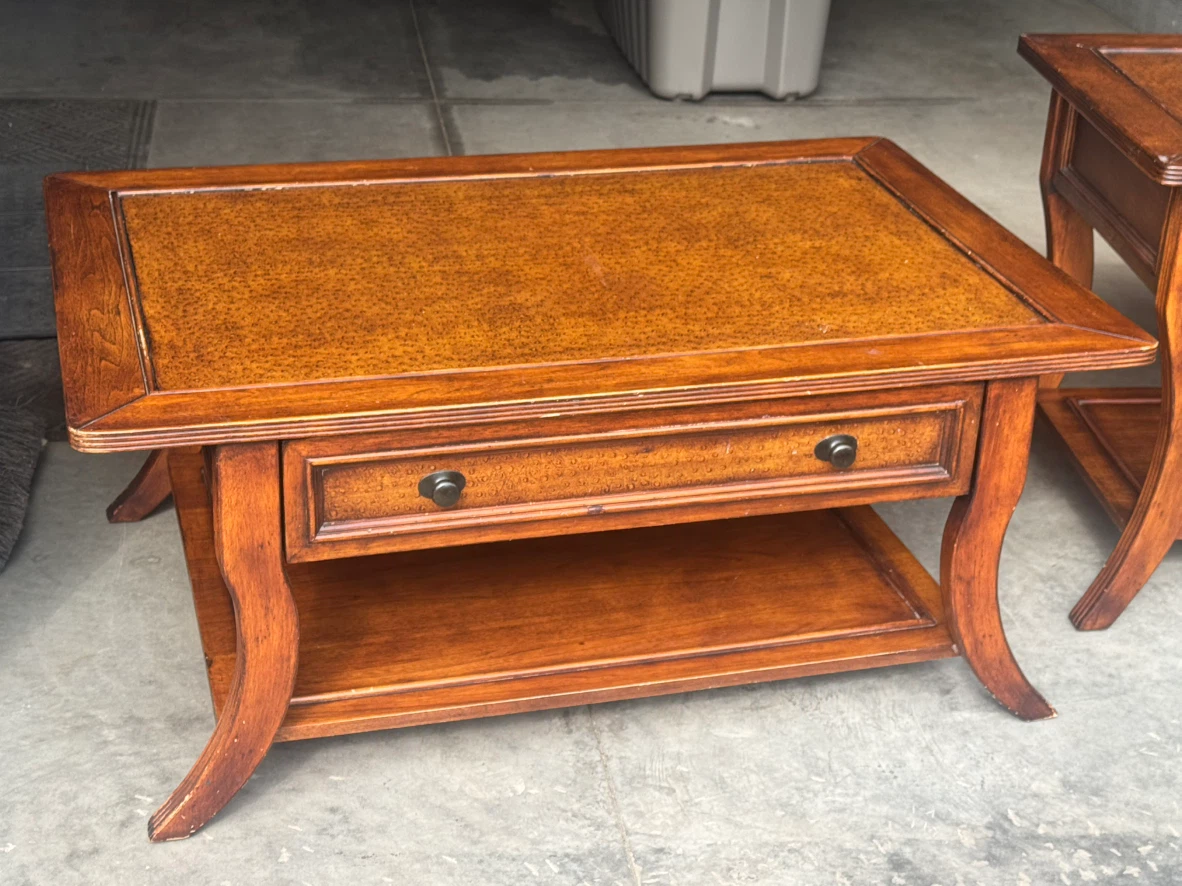 Wooden Coffee & End Table Set - photo 2