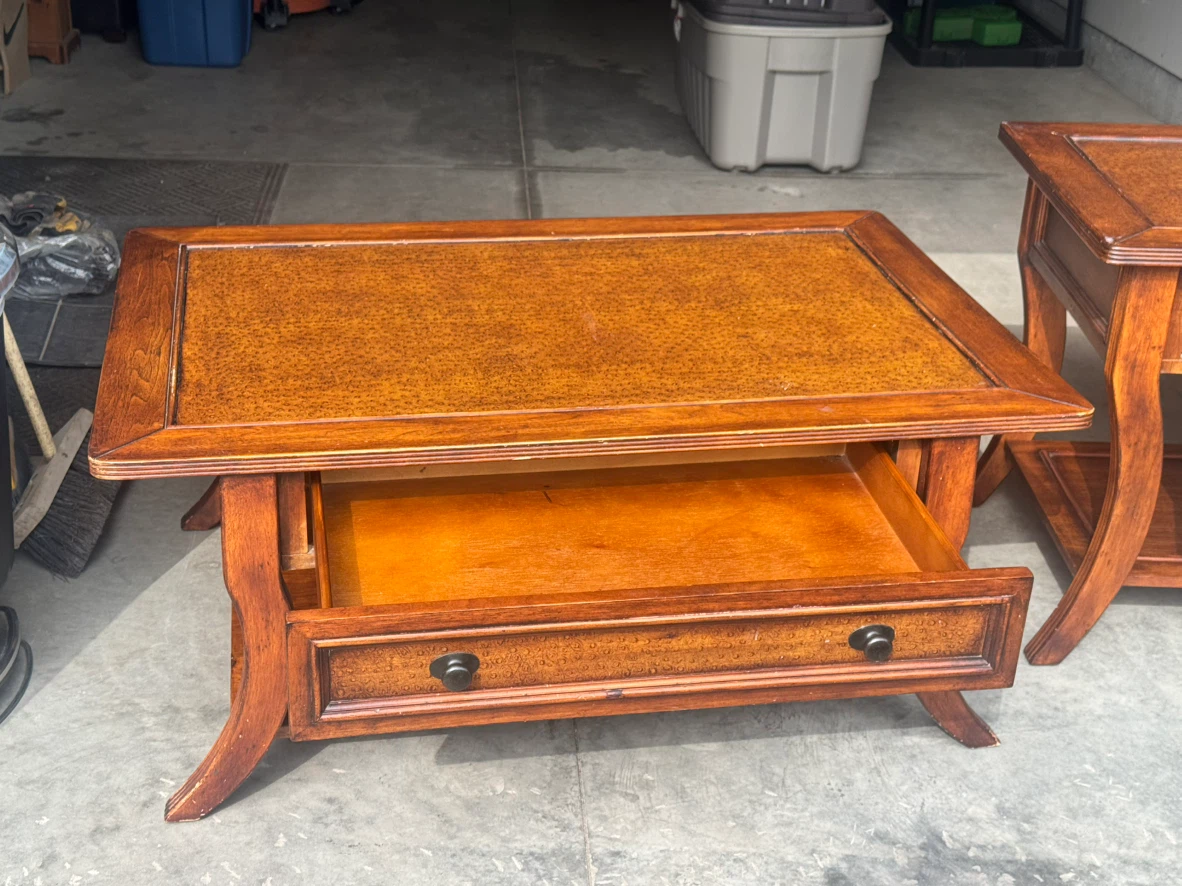 Wooden Coffee & End Table Set - photo 5