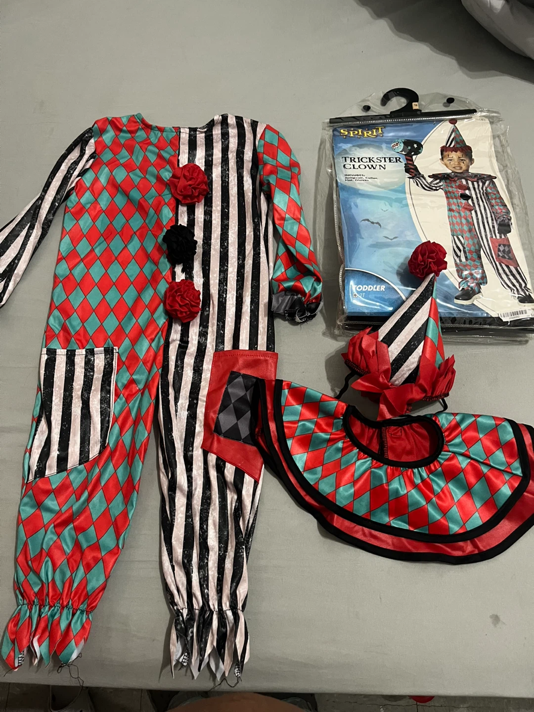 Spirit Trickster Clown Costume Toddler 2T
