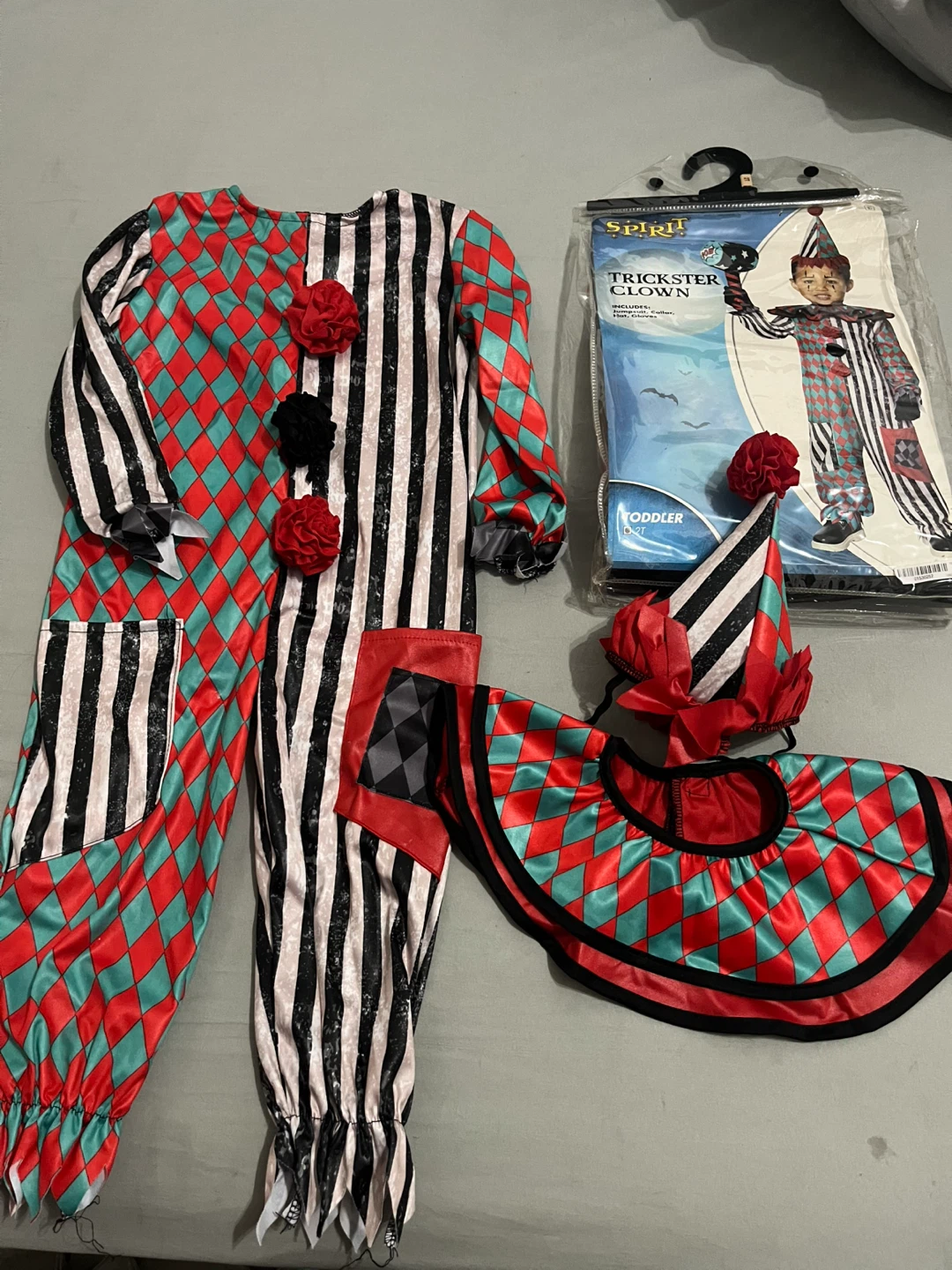 Spirit Trickster Clown Costume Toddler 2T - photo 2