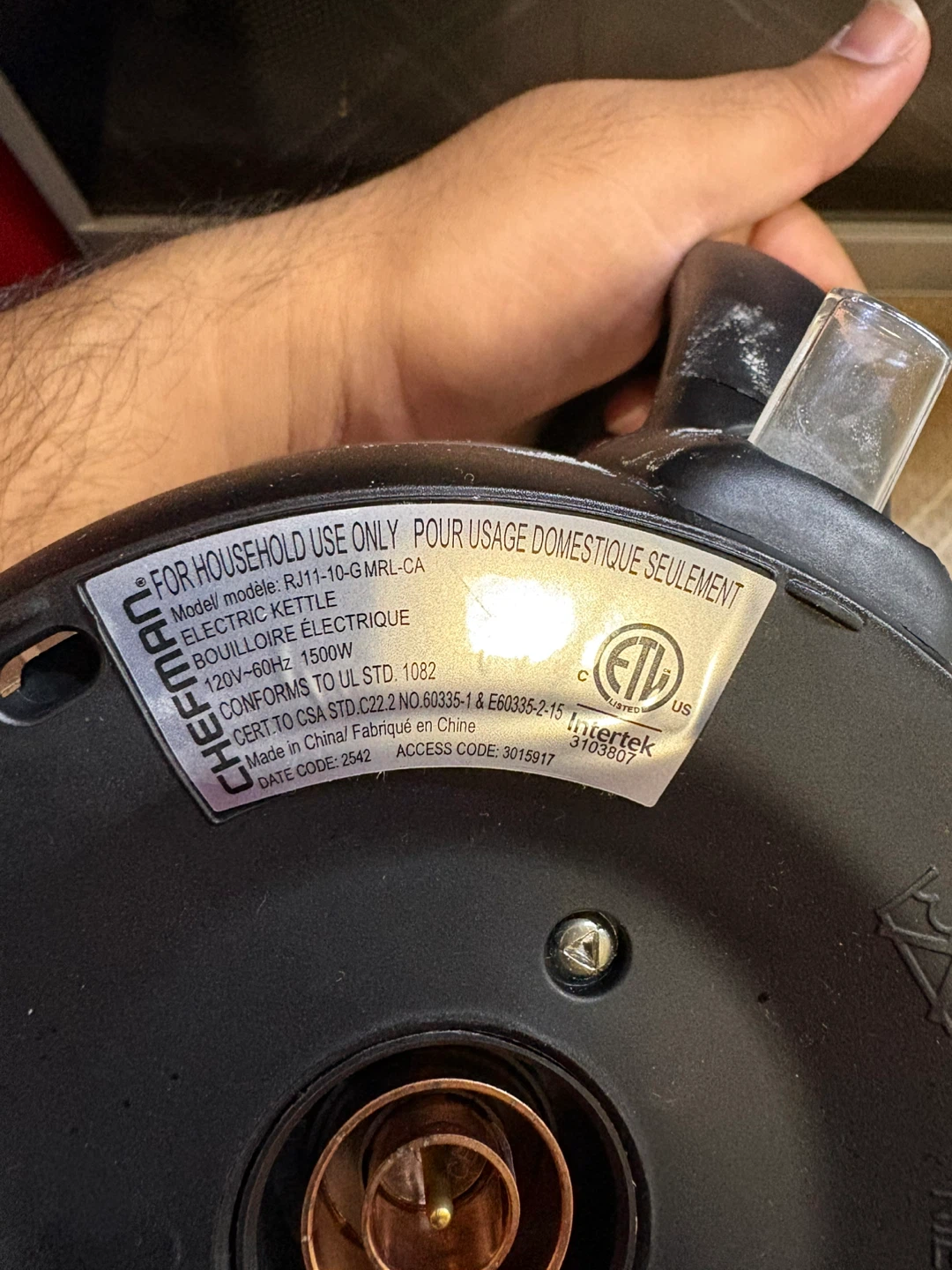 Chefman Electric Kettle 1.0L - photo 2