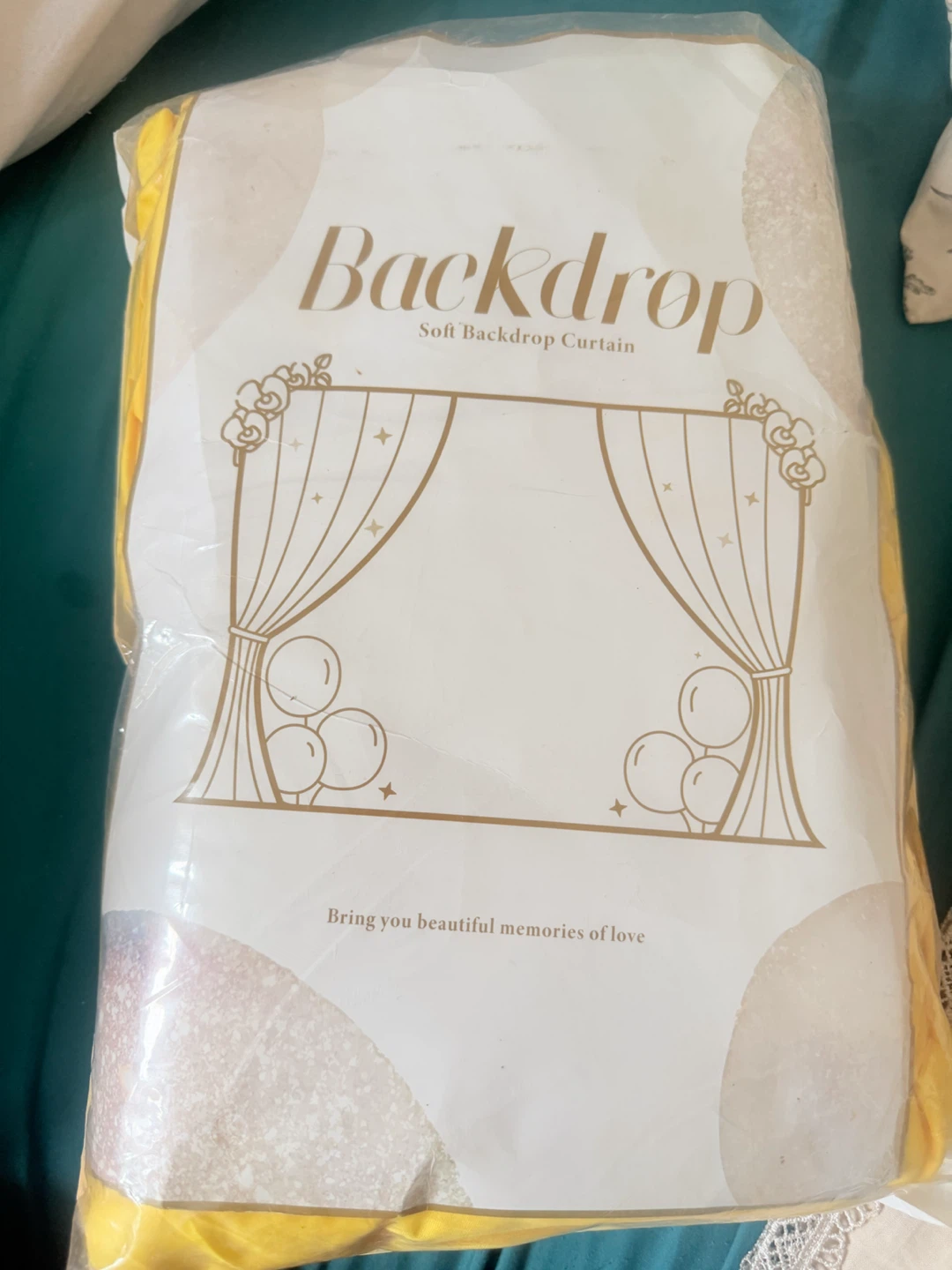 New Yellow soft Backdrop Curtain Panels (2-Pack) - photo 2