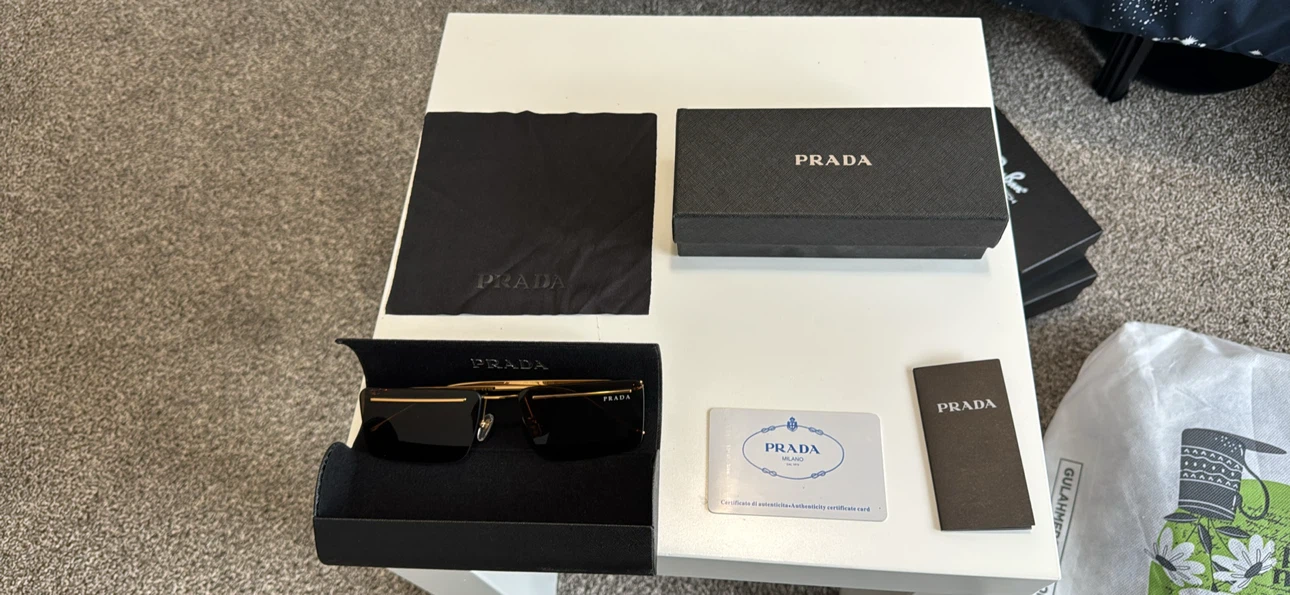 Prada Gold Rimless Sunglasses - photo 5