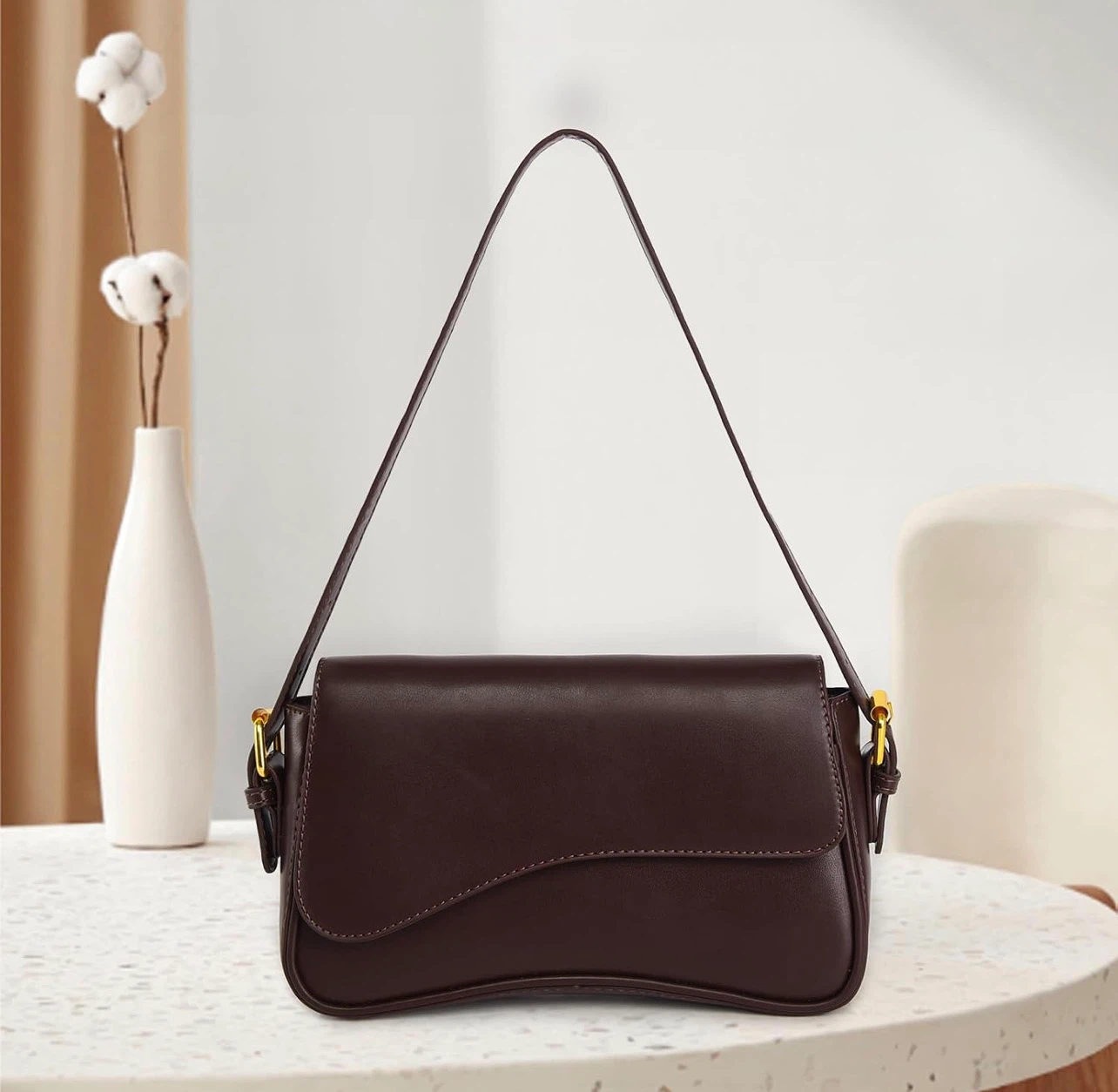 Dark Brown Shoulder Bag - photo 2
