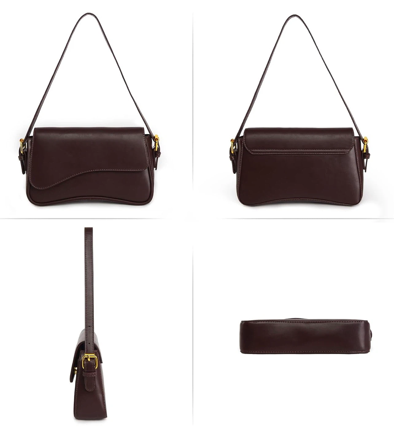 Dark Brown Shoulder Bag - photo 4